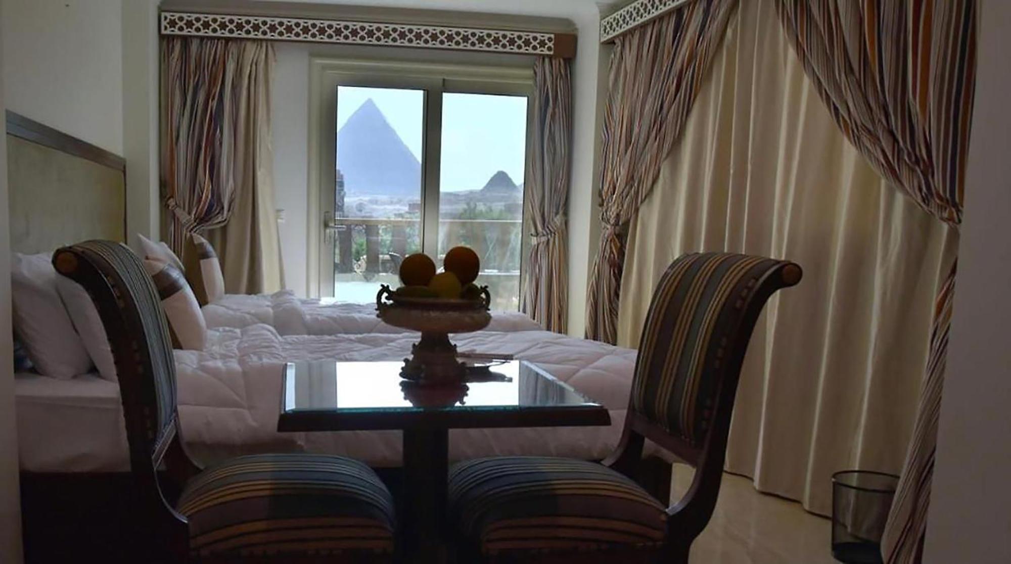 El Aida Pyramids View Hotel Kafret el-Gabal Eksteriør billede